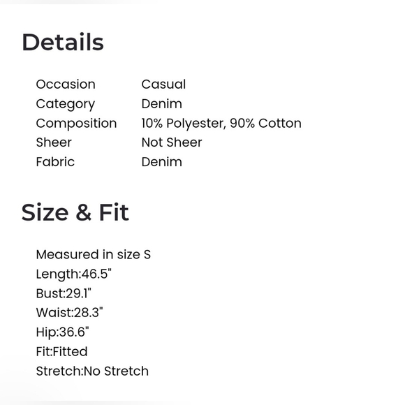 Denim Strapless Back Slit Midi Dress - Picture 6 of 6